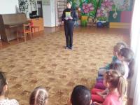 Встреча воспитанников детского сада с инспектором ГИБДД!